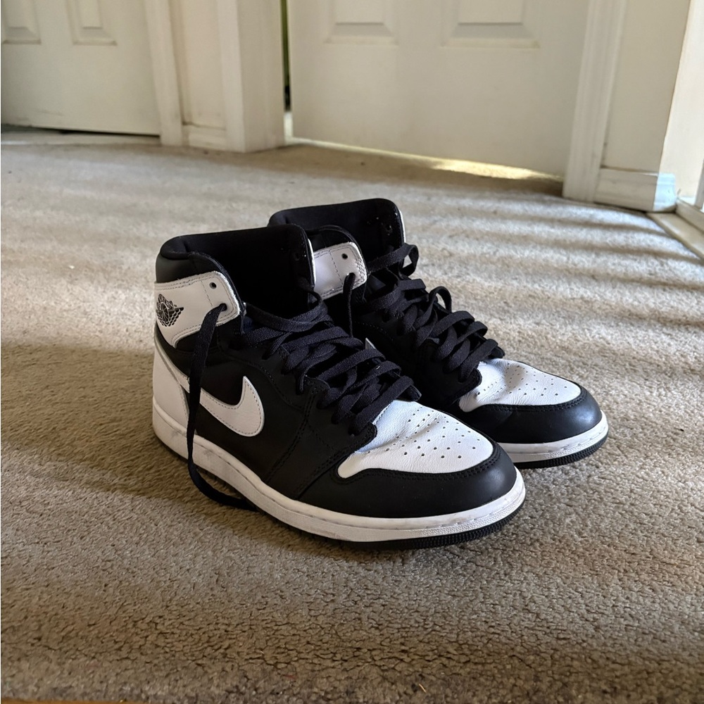 Nike Black and White High-Top Sneakers